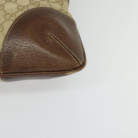 GUCCI GG Canvas Shoulder Bag Beige Gold - Picture 12 of 16